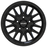 STAT-01 Satin Black 15x7