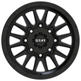 STAT-01 Satin Black 15x7