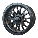 STAT-01 Satin Black 15x7