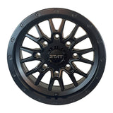 STAT-01 Satin Black 15x7