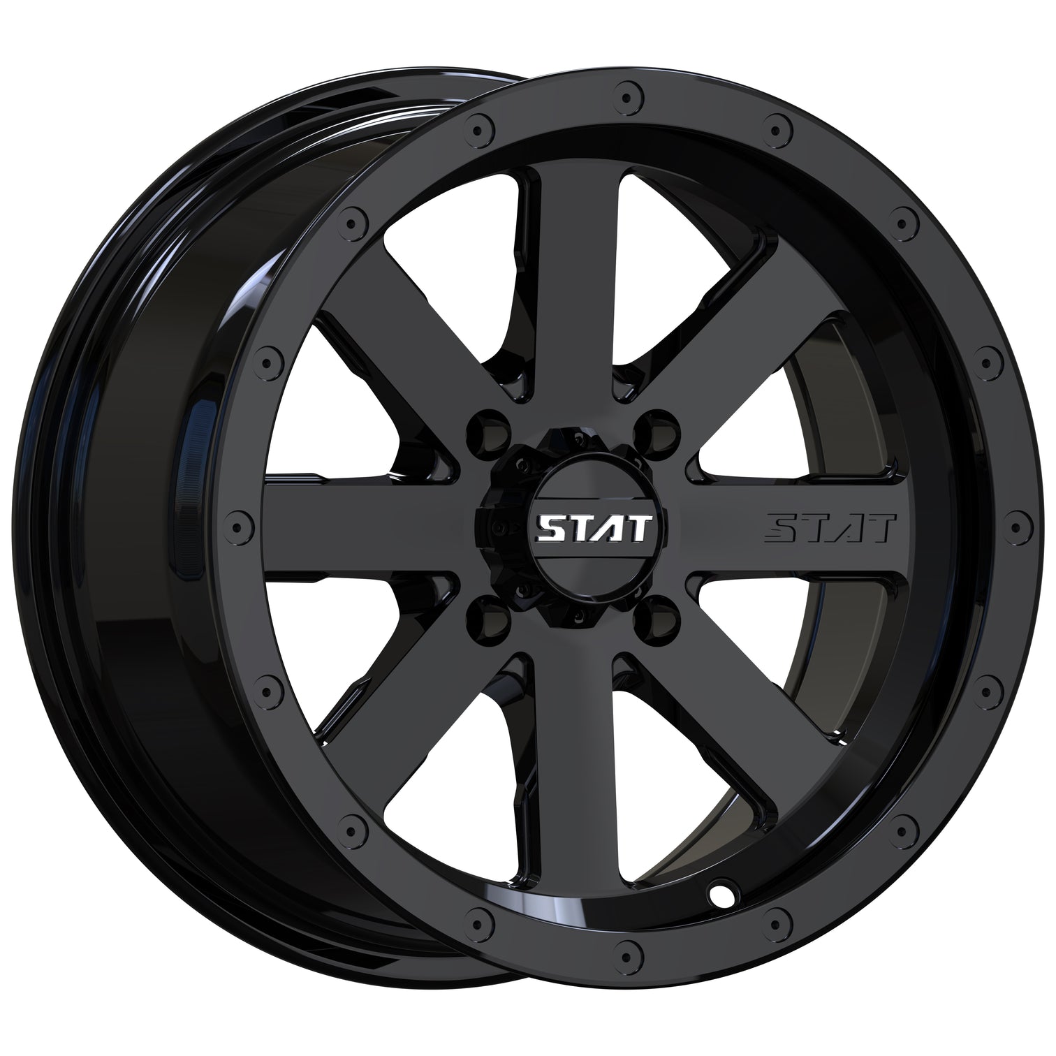 Dispatch Custom Stat Wheel STAT-02 Gloss Black 14x7 – Legacy Distributing