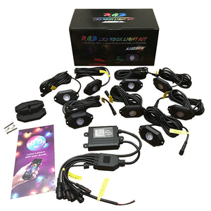 Southern Trails RGB Rock Lights- 8Pcs